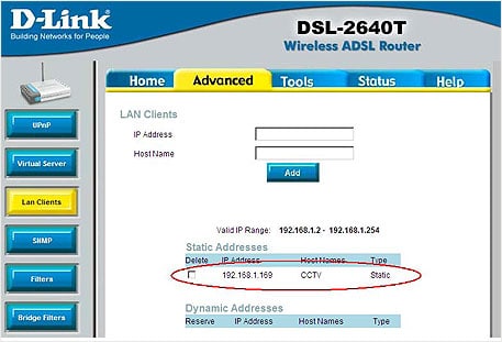 กล้อง IP D-link การ Forwardport ของ D-link Router สำหรับงานกล้องวงจรปิด