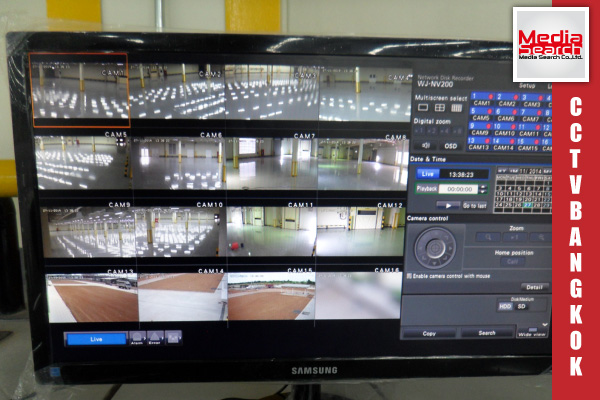กล้องวงจรปิด แบบ IP Camera ติดตั้งกับบริษัท ทีเอสเทค (ประเทศไทย)