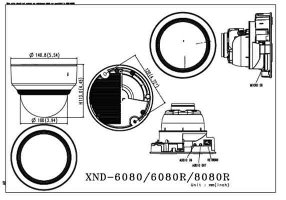 XND-6080 กล้องวงจรปิด